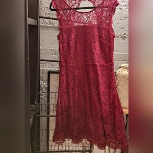 Beautiful red lace dress